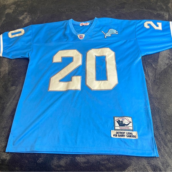 NFL Detroit Lions Barry Sanders #20 Jersey Size 52
